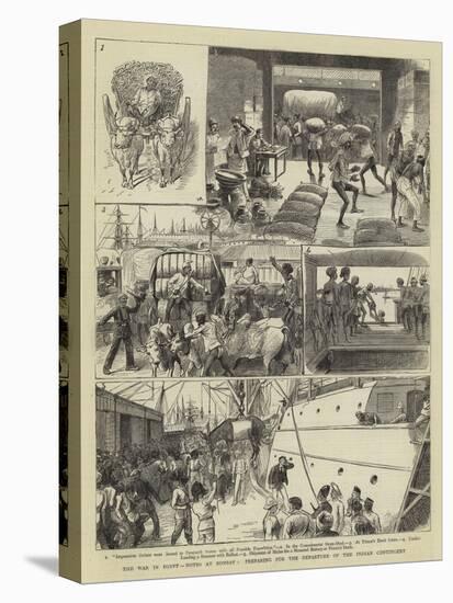 The War in Egypt, Notes at Bombay, Preparing for the Departure of the Indian Contingent-William Ralston-Premier Image Canvas