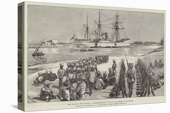 The War in the Soudan, Disembarkation of the 15th Sikhs at Souakim-William Heysham Overend-Premier Image Canvas