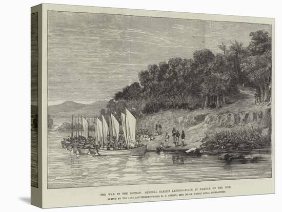 The War in the Soudan, General Earle's Landing-Place at Hamdab, on the Nile-null-Premier Image Canvas