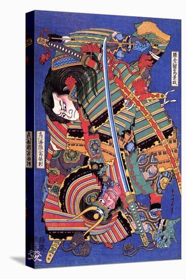 The Warrior Kengoro-Katsushika Hokusai-Premier Image Canvas