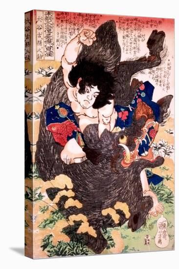 The Warriors Otani Koinosuke-Kuniyoshi Utagawa-Premier Image Canvas