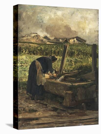 The Washer at the Fountain, 1887-Giovanni Segantini-Premier Image Canvas