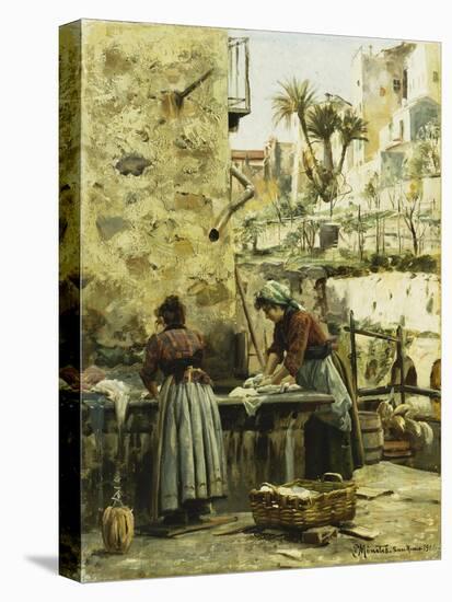 The Washerwomen, 1906-Peder Mork Monsted-Premier Image Canvas