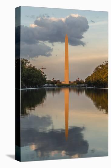 The Washington Monument with Reflection as Seen from the Lincoln Memorial-Michael Nolan-Premier Image Canvas