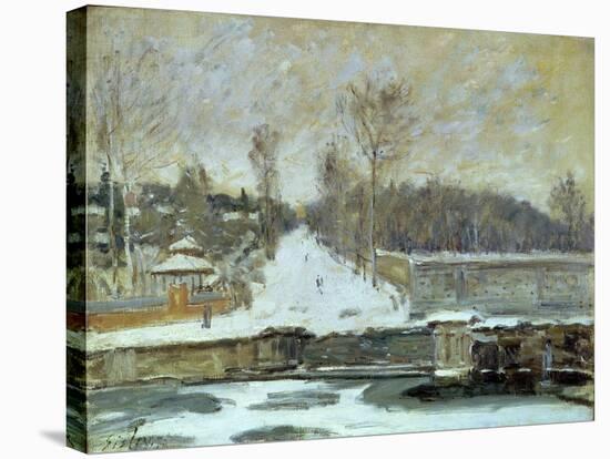 The Watering Place at Marly-Le-Roi, 1875-Alfred Sisley-Premier Image Canvas