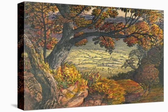 The Weald of Kent, C.1827-28 (W/C and Gouache on Paper)-Samuel Palmer-Premier Image Canvas