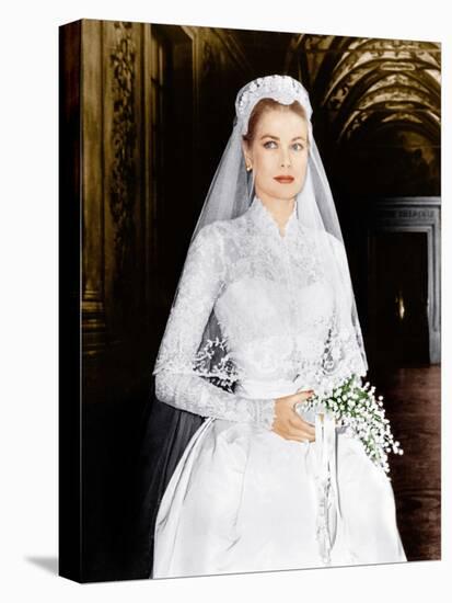THE WEDDING IN MONACO, Grace Kelly, 1956-null-Stretched Canvas