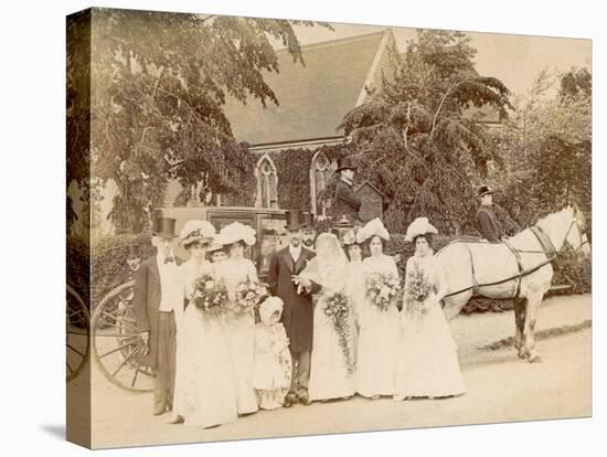 The Wedding of Mr. Edwin Frederick Sage to Clare Weston at St. Stephen's Selly Hill-null-Premier Image Canvas