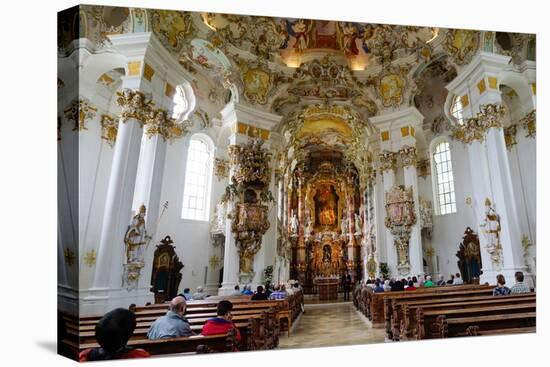 The Weiskirche (White Church), UNESCO World Heritage Site, Near Fussen, Bavaria, Germany, Europe-Robert Harding-Premier Image Canvas
