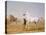 The Wellesley Grey Arabian Led Through the Desert, c.1810-Jacques-Laurent Agasse-Premier Image Canvas