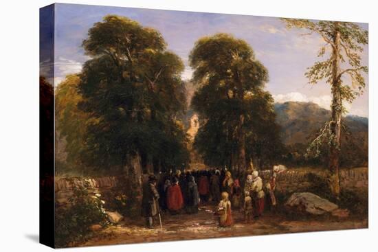 The Welsh Funeral, 1848 (Oil on Canvas)-David Cox-Premier Image Canvas