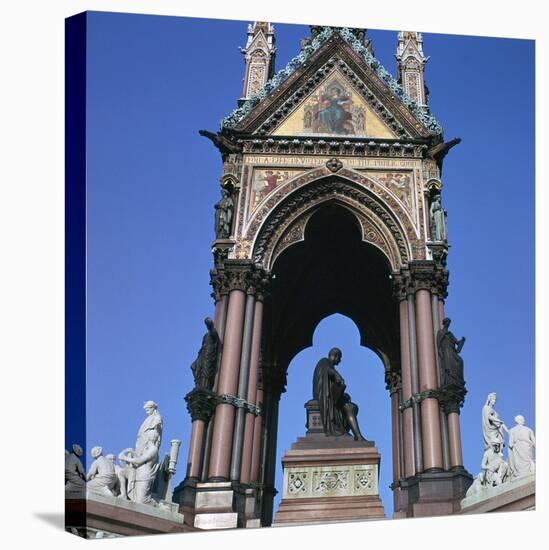 The West Side of the Albert Memorial, 19th Century-CM Dixon-Stretched Canvas