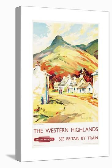 The Western Highlands, Poster Advertising British Railways, 1955-null-Premier Image Canvas