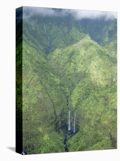 The Wettest Place on Earth, Mt. Waialeale, Kauai, Hawaii, USA-Anthony Waltham-Premier Image Canvas