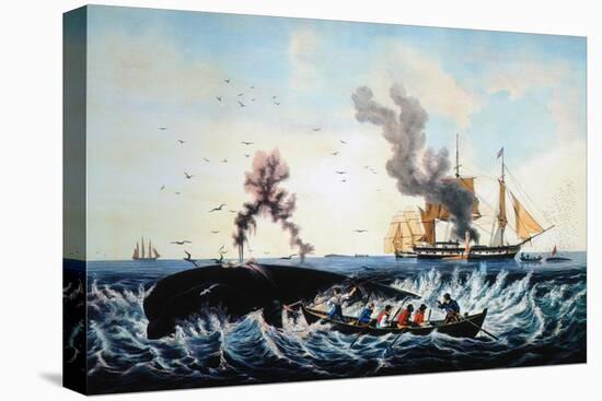 The Whale Fishery-Currier & Ives-Premier Image Canvas
