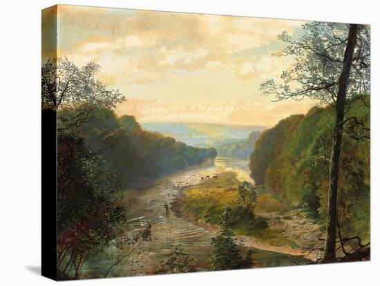 The Wharfe Valley, with Barden Tower Beyond, 1870s-John Atkinson Grimshaw-Premier Image Canvas