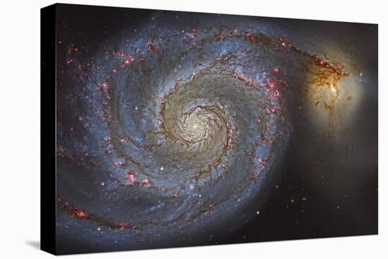 The Whirlpool Galaxy and its Companion Galaxy-null-Premier Image Canvas