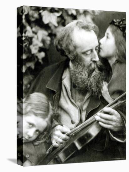 The Whisper of the Rose, a Portrait of George Frederick Watts-Julia Margaret Cameron-Premier Image Canvas