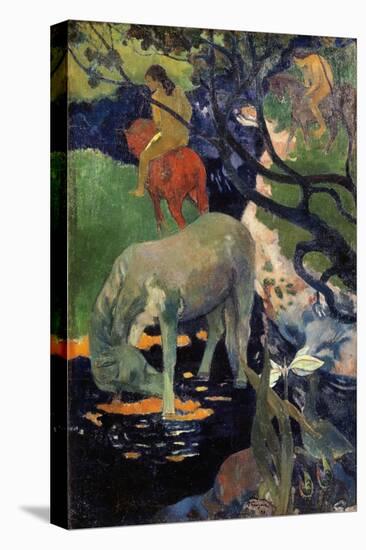 The White Horse, by Paul Gauguin-null-Premier Image Canvas