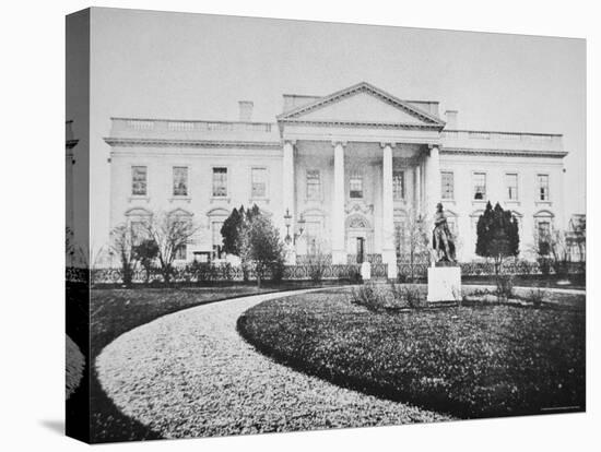 The White House at the Time of the Inauguration of Abraham Lincoln-Mathew Brady-Premier Image Canvas