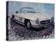 The White Mercedes SL 300 1957-Martina Bleichner-Stretched Canvas