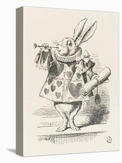 The White Rabbit in Herald's Costume-John Tenniel-Premier Image Canvas