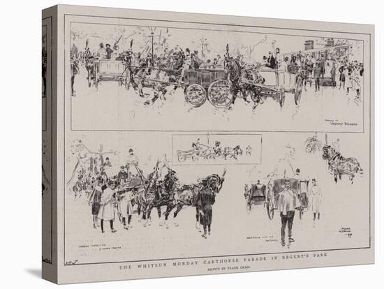 The Whitsun Monday Carthorse Parade in Regent's Park-Frank Craig-Premier Image Canvas