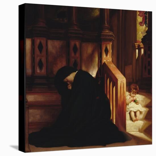 The Widow's Prayer, c.1864/65-Frederick Leighton-Premier Image Canvas