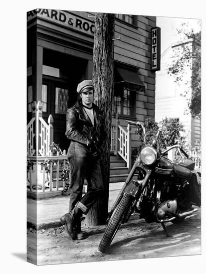 The Wild One, Marlon Brando, 1954-null-Stretched Canvas