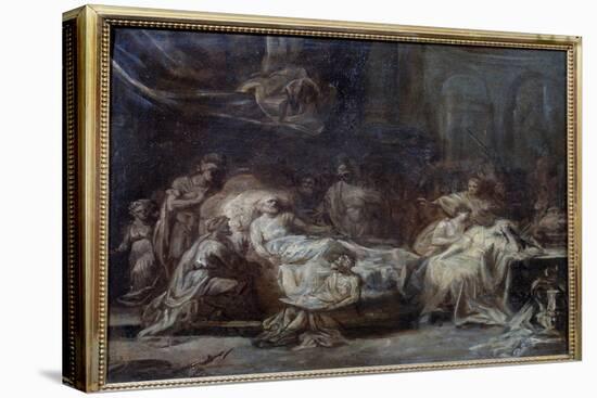 The Will Family Reunited around an Old Man with Agony Dictating His Will, 18Th Century (Oil on Canv-Jean-Honore Fragonard-Premier Image Canvas