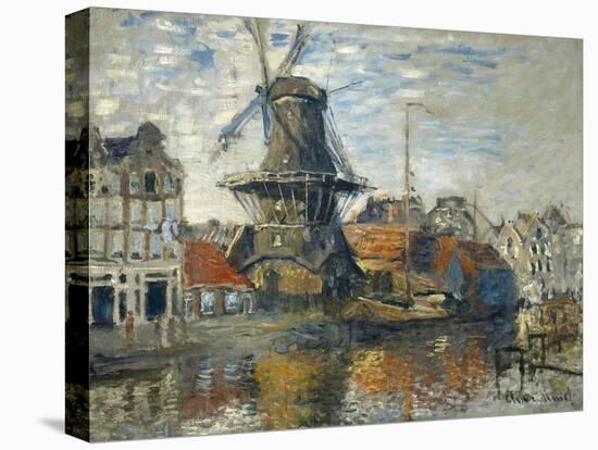 The Windmill, Amsterdam, 1871 (Oil on Canvas)-Claude Monet-Premier Image Canvas