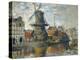 The Windmill, Amsterdam, 1871 (Oil on Canvas)-Claude Monet-Premier Image Canvas