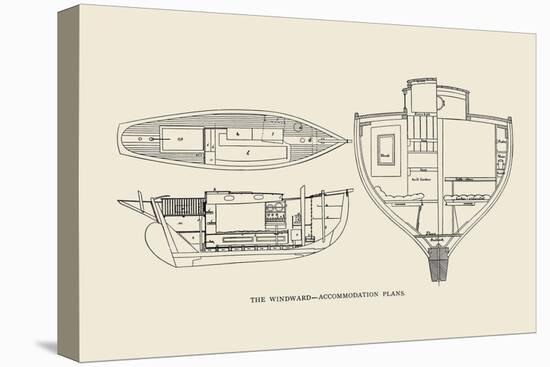 The Windward-Accommodation Plans-Charles P. Kunhardt-Stretched Canvas