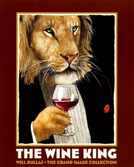 The Wine King-Will Bullas-Stretched Canvas