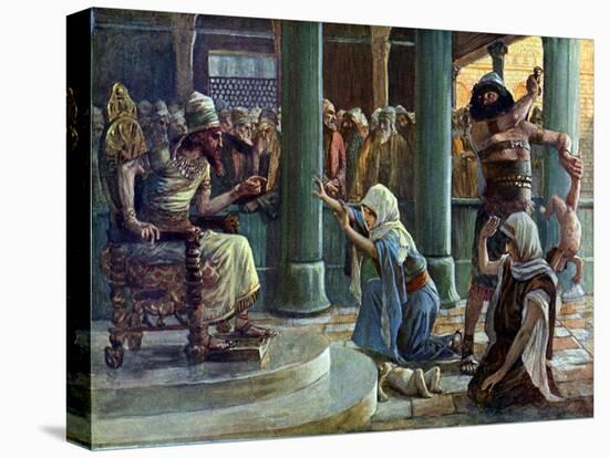 The Wisdom of Solomon by J James Tissot - Bible-James Jacques Joseph Tissot-Premier Image Canvas