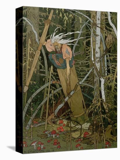 The Witch Baba Yaga, Illustration from the Story of "Vassilissa the Beautiful," 1902-Ivan Bilibin-Premier Image Canvas