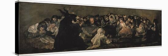 The Witches' Sabbath (Sabbatical Scene)-Francisco de Goya-Stretched Canvas