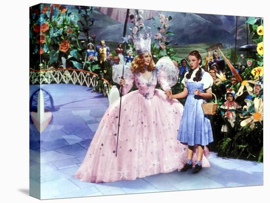 The Wizard of Oz, Billie Burke, Judy Garland, 1939-null-Stretched Canvas