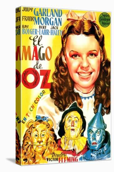 The Wizard of Oz, Spanish Movie Poster, 1939-null-Stretched Canvas
