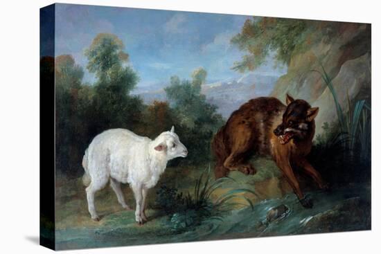 The Wolf and the Lamb, 1751 (Oil on Canvas)-Jean-Baptiste Oudry-Premier Image Canvas