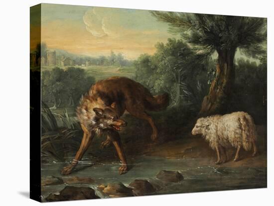 The Wolf and the Lamb (Oil on Canvas)-Jean-Baptiste Oudry-Premier Image Canvas