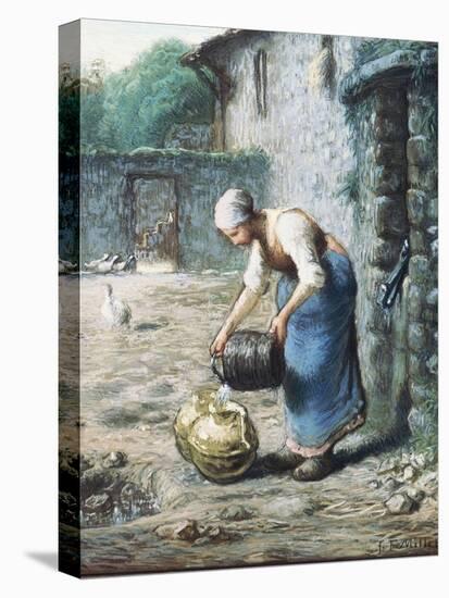 The Woman at the Well, C.1866-Jean-François Millet-Premier Image Canvas