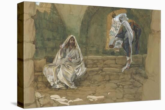 The Woman of Samaria at the Well from 'The Life of Our Lord Jesus Christ'-James Jacques Joseph Tissot-Premier Image Canvas
