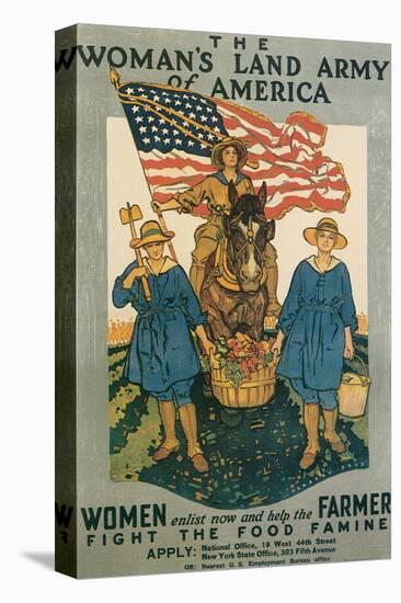 The Woman's Land Army Of America-Herbert Andrew Paus-Stretched Canvas