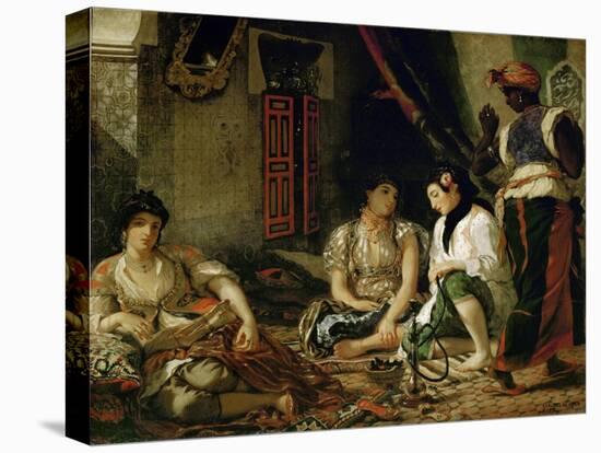 The Women of Algiers in their Apartment-Eugene Delacroix-Premier Image Canvas