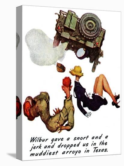 "The Wonderful Life of Wilbur the Jeep" B, January 29,1944-Norman Rockwell-Premier Image Canvas
