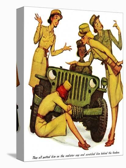"The Wonderful Life of Wilbur the Jeep" B-Norman Rockwell-Premier Image Canvas