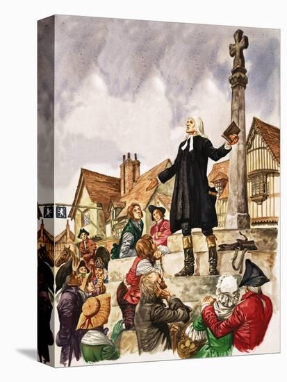 The Wonderful Story of Britain: The Good Work of John Wesley-Peter Jackson-Premier Image Canvas