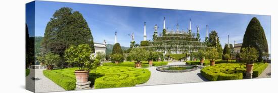 The Wonderfully Ornate Baroque Gardens of the Teatro Massimo, Isola Bella, Lake Maggiore-Doug Pearson-Premier Image Canvas