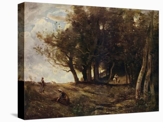 'The Wood Gatherers', c1843-Jean-Baptiste-Camille Corot-Premier Image Canvas